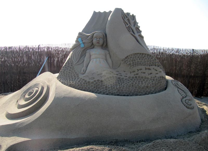 Sandskulptur i utställningen The Grand Sand.