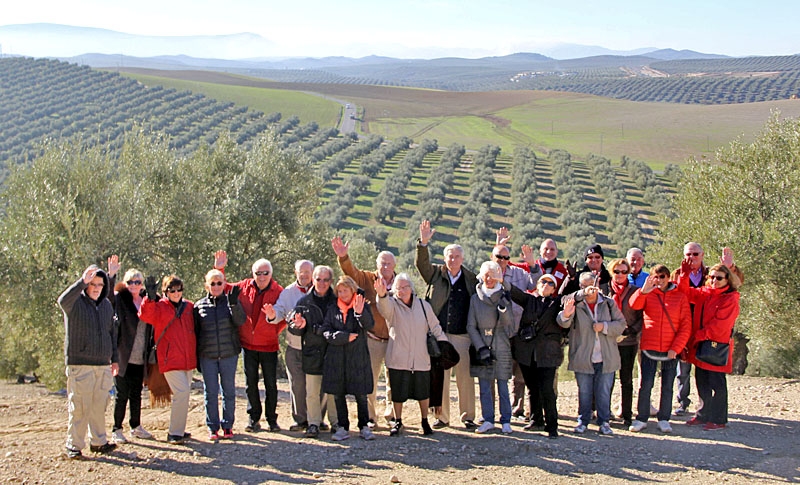 Foto från Sydkustens tredje resa till Jaénprovinsen, i samband med olivskörden 2014. Fotograf: Richard Björkman