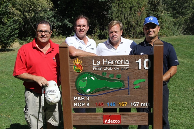 För första gången spelades kammargolfen i par, vilket var mycket uppskattat. På bilden från vänster Álvaro Aguirre, Juha Paulin, Stefan Tjellander och Francisco Bollero.