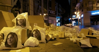 Borgmästaren i Madrid Ana Botella räknade inte med allmänhetens stöd till de strejkande renhållningsarbetarna.