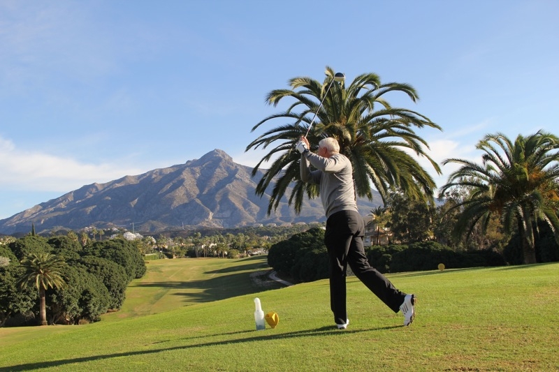 Det blev en mycket vacker inramning på tävlingen 20 november på Los Naranjos Golf.