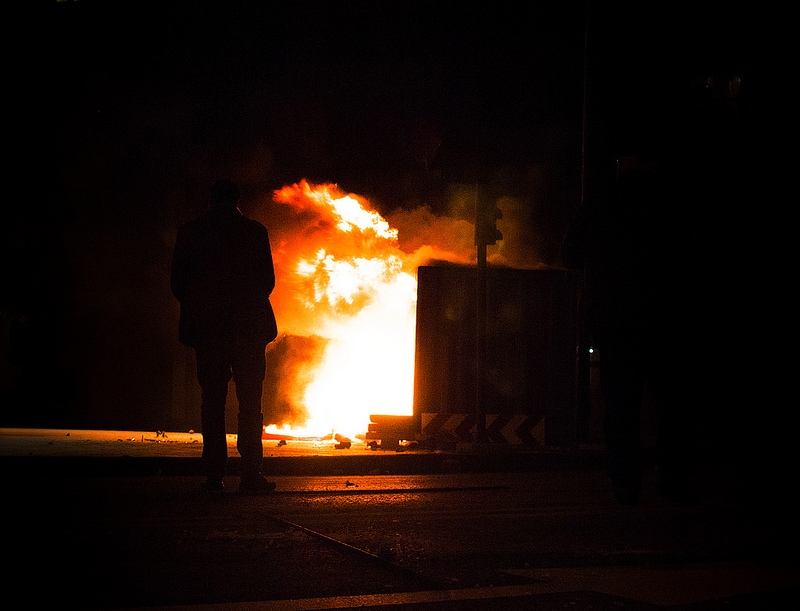 Protesterna i El Gamonal har tänt en gnista som spridit sig till övriga Spanien. Foto: Henar Domine