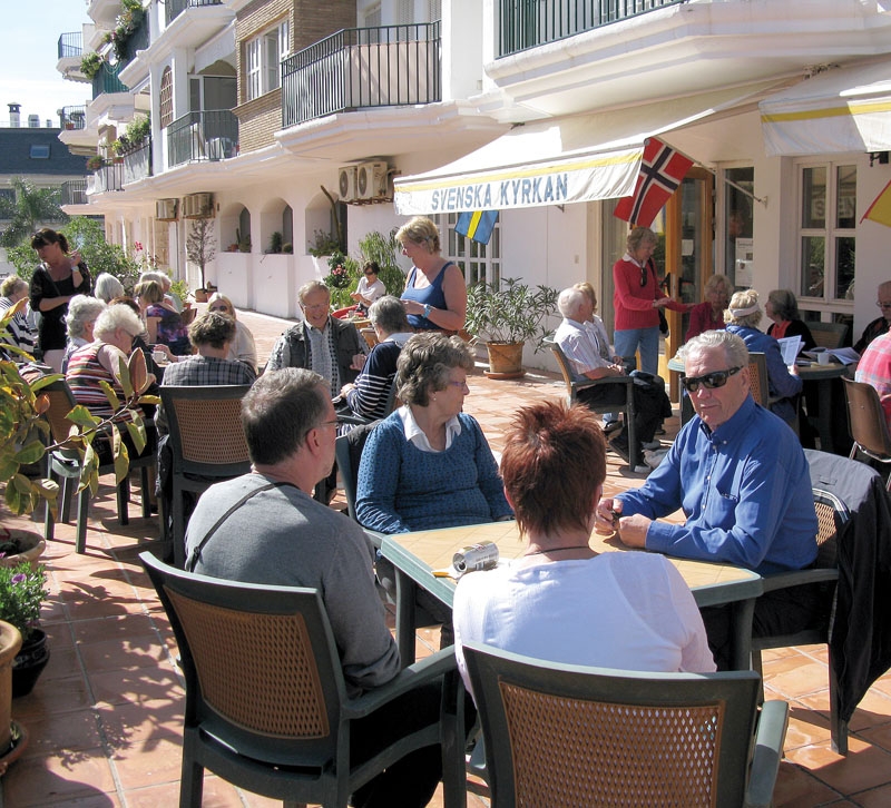 Efter tre års hårt arbete har kyrkoföreningen lyckats förmå SKUT att åter stationera fasta prästpar på Costa del Sol. Dessutom garanteras bruket av kyrklokalen minst till 2019. Foto: Kyrkoföreningen