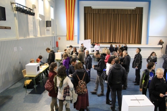 Omröstningen i Katalonien 9 november skiljer sig i grunden inte från de tidigare demonstrationerna på Kataloniens dag. Foto: Assemblea.cat