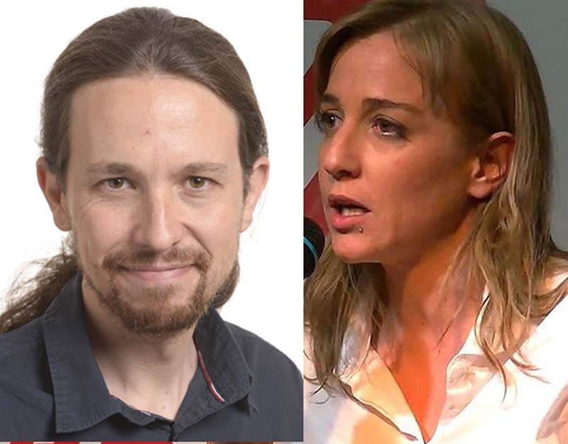 Pablo Iglesias och Tania Sánchez meddelade 23 mars att de gjort slut. Foto: GUE/NGL / Wikimedia Commons