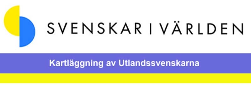 Svenskar i Världen brukar en enkät för att kartlägga utlandssvenskarnas profil och intressen.