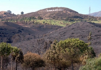 Cerros del Águila drabbades för mindre än ett år sedan av en storbrand.