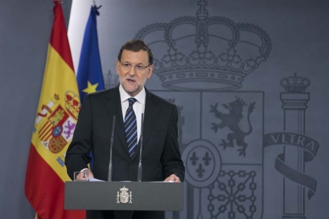 Regeringschefen Mariano Rajoy förlitar sig på den ekonomiska återhämtningen för att bli omvald i höst. Foto: La Moncloa - Gobierbo de España