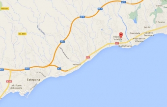 Coto La Serena ligger öster om Estepona. Foto: Google Maps
