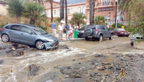 Regnovädret 7 september skördade fyra dödsoffer och orsakade stor förödelse främst i Granada- och Almeríaprovinsen. Foto: Ayto de Almuñécar