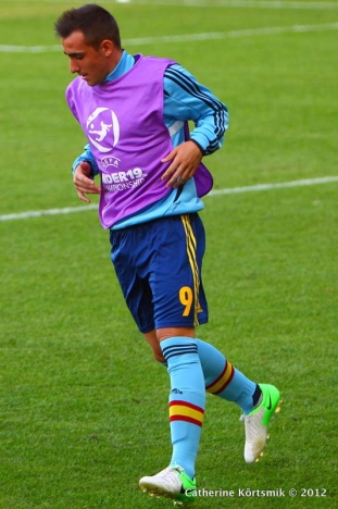 Valencias forward Paco Alcácer hoppade in för Morata och gjorde två av målen mot Luxemburg.