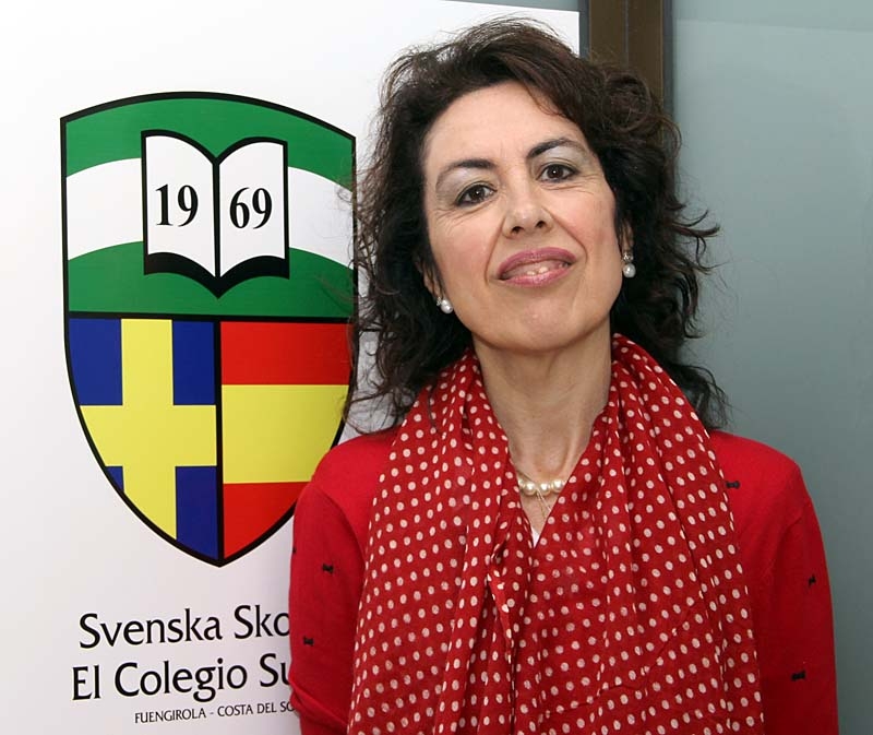 Elvira Herrador Quero arbetar sedan 23 år med integration på Svenska skolan i Fuengirola.