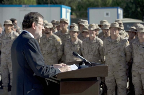 Regeringschefen Mariano Rajoy besökte nyligen spanska styrkor i Turkiet. Foto: La Moncloa Gobierno de España