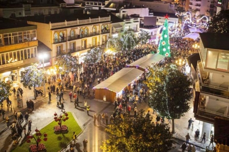 Årets juldekorationer i Torremolinos är föremål för religionstvister. Foto: Ayto de Torremolinos