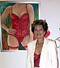 Kari Qviberg Elensky ställde ut pikanta målningar på Marbella Club.