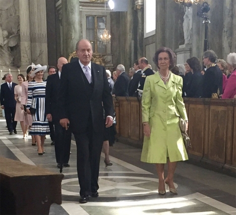Juan Carlos och Sofia har för första gången på två år visat sig tillsammans i Stockholm. Foto: Casa Real