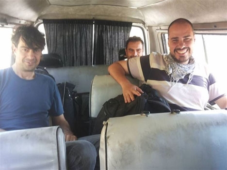 De tre reportrarna frilansade i Syrien. Foto: Facebook