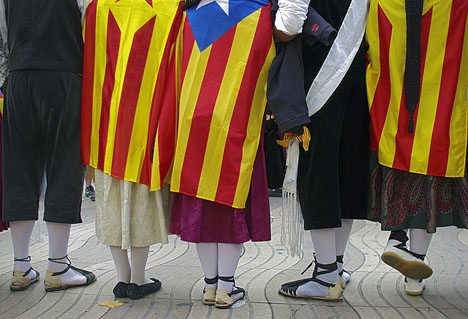 Den katalanska självständighetsflaggan får slutligen medföras till cupfinalen, med hänvisning till yttrandefriheten. Foto: Procsilas Moscas/Flickr