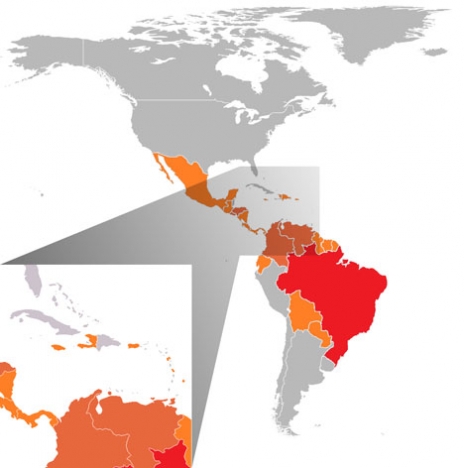 Ett flertal länder i Sydamerika är drabbade av zika-myggan, som är den främsta spridaren av viruset.