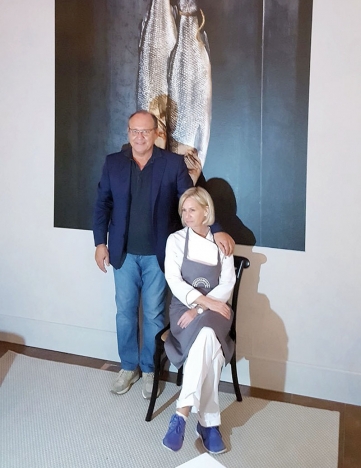 Massimo Barsotti och Lena Larsson har öppnat Buonamico Marbella, en filial till en 115 år gammal restaurang i Viareggio, i Toscana. Foto: Privat