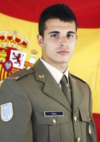 Den omkomne soldaten uppges vara 25-årige Aarón Vidal. Foto: Ministerio de Defensa.