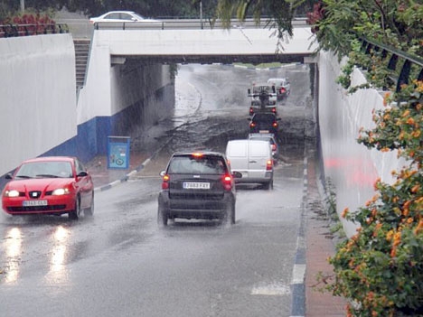 Det är risk för översvämningar på västra Costa del Sol från och med måndag.