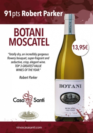 Casa Santi i Marbella erbjuder 150 flaskor som de har på lager av Botani Moscatel.