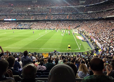 Messis segermål kom som en kalldusch för publiken i Bernabéustadion. Foto: Tomás Ocaña Urwitz