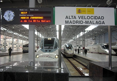AVE-tåget hade avgått från Málaga klockan 08.40 med Barcelona som slutdestination.