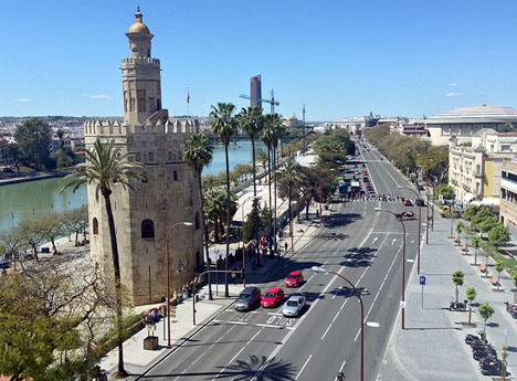 Kriget inom taxisektorn har blivit särskilt våldsamt i Sevilla.