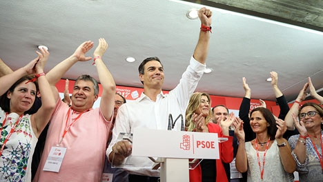 Pedro Sánchez lyckades besegra hela den socialistiska partiapparaten.