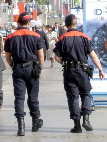 Den katalanska regionalpolisen har fått flera förebyggande uppdrag för att förhindra den annonserade folkomröstningen. Foto: Francesc 2000/Wikimedia Commons