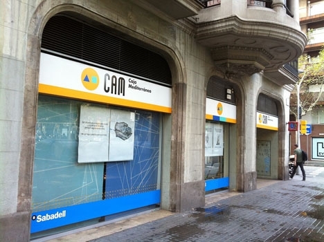 Sparbanken CAM var tvungen att köpas upp av Banco Sabadell.