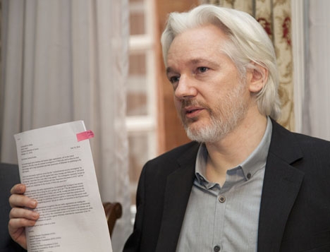 Julian Assange har tagit emot representanter för den katalanska separatiströrelsen. Foto: Cancillería del Ecuador/Wikimedia Commons