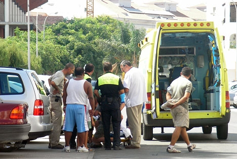 Tidigare ambulansutryckning i Fuengirola.