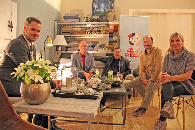 Advokat Jonas Nordgren, kammarens delegat Mats Björkman, Ruben Larsen från Haga Kapital, Richard Björkman från Sydkusten och Malin Isakson från Storey.