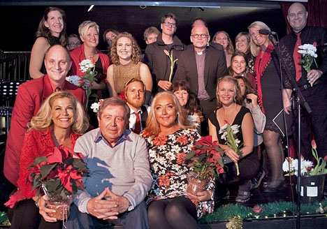 Artisterna ställde alla upp ideellt för att hjälpa Nattens Änglar och bjöd på en fantastisk julkonsert. Foto: Paco Esteban