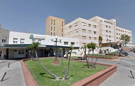 Akutmottagningen vid sjukhuset i La Linea de la Concepción. Foto: Google Maps