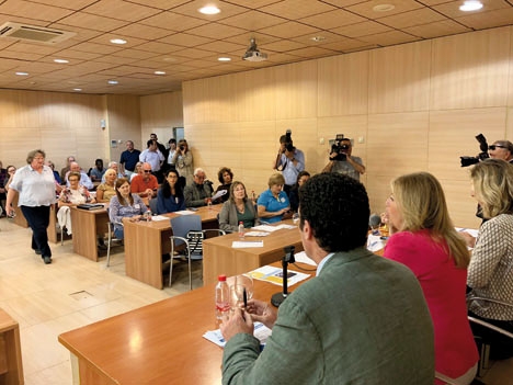 Ett 50-tal representanter för olika utlänningsföreningar i Marbella slöt 17 maj upp till ett möte med borgmästaren Ángeles Muñoz.