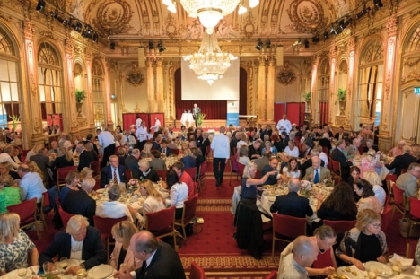 Årets lunch på Grand Hotel var om möjligt ännu pampigare än vanligt, men anledning av att Svenskar i Världen firade sitt 80-årsjubileum. Foto: Bengt Säll