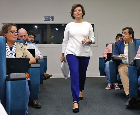 Soraya Sáez de Santamaría vill ej ingå i den nya PP-styrelsen och lämnar alla politiska uppdrag.