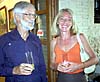 David Kenning tillsammans med fransyskan Violaine Lacour, boende i Denver, USA. Foto: P-O Larsson