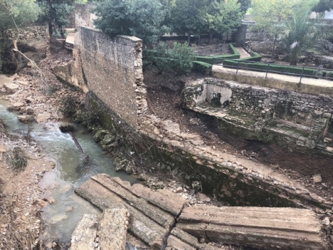 Skyfallen 21 oktober orsakade bland annat stor förödelse vid de arabiska baden i Ronda. 