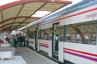 Lokaltågen på Costa del Sol har hälften så många avgångar, på grund av strejken.