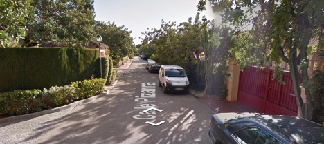 Det senaste maffiadådet inträffade i en lyxvilla i området Nagüeles, i norra Marbella, Foto: Google Street View