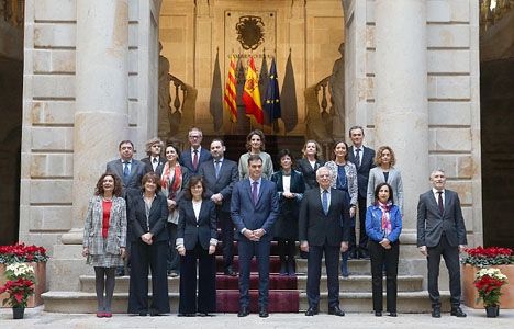 Foto från ministermötet i Barcelona 21 december.