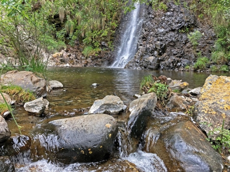 Nära byn Tolox, vid Sierra de las Nieves, finns inte bara ett utan flera spektakulära vattenfall. Det på bilden är Charco de la Vírgen (Jungfrukällan).