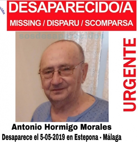 Antonio Hormigo försvann under en lunch i fritidshamnen i Estepona. Foto: SOS Desaparecidos