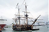 Ostindienfararen Götheborg lade 19 november till i Cádiz hamn – det första officiella stoppet på den långa resan mot Kina.