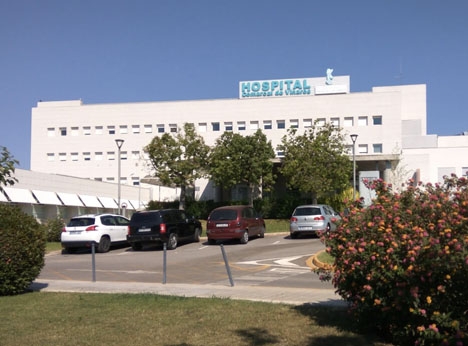Tragedin inträffade vid landsortssjukhuset i Vinaròs. Foto: Google Maps